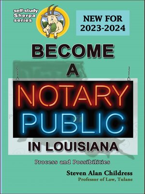 cover image of Become a Notary Public in Louisiana (New for 2023-2024)